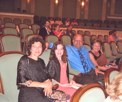 Kate, Michelle, Jon and Jackie at the Bolshoi Ballet production of Swan Lake